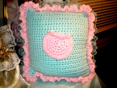 Hada de los dientes verde/rosa-- ganchillo a mano Foto 1 de 2