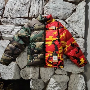 Supreme x The North Face Split Nuptse Jacket Woodland Camo Size Small NWT - Picture 1 of 7