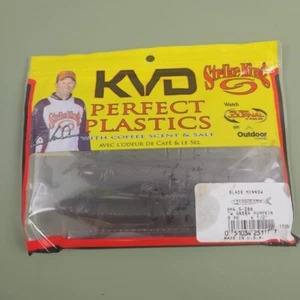 Strike King Blade Minnow BM4.5-286 KVD Perfect Weiche Kunststoff Köder grüner Kürbis - Bild 1 von 3