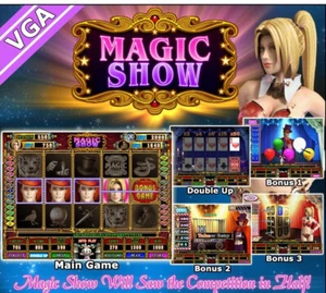 MAGIC SHOW by IGS CHERRY MASTER VGA 9 or 25 LINER GAME BOARD Ver. 200 US. - Picture 1 of 9