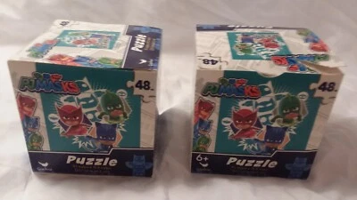 Головоломка PJ Masks: 48 штук, 2 головоломки, обе запечатанные головоломки, 1 запечатанная коробка для детей - Изображение 1 из 4