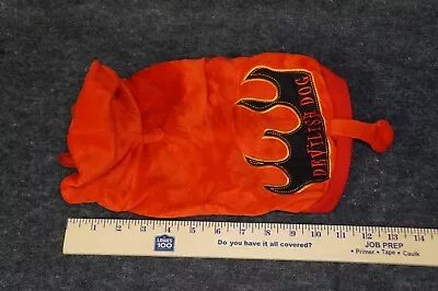 DEVIL DOG COSTUME Halloween small outfit Sewn-in hood Complete w horns - Image 1 of 4