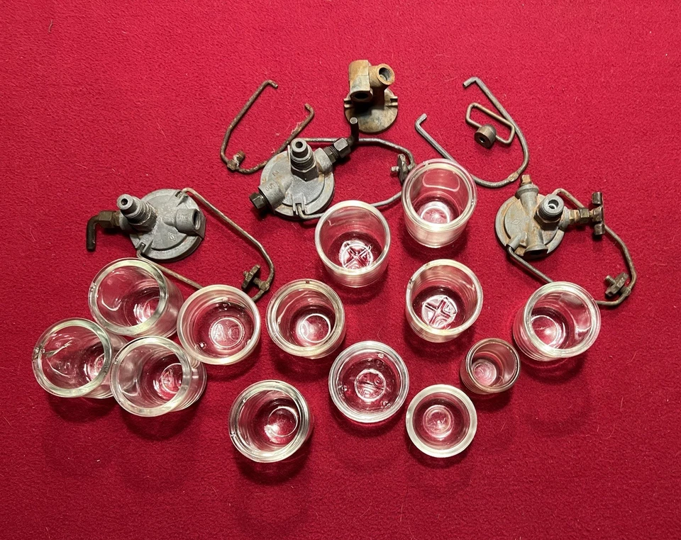 Filtros de combustible de sedimentos de colección tractor granja agrícola Farmall Deere Allis Chalmers Foto 1 de 4