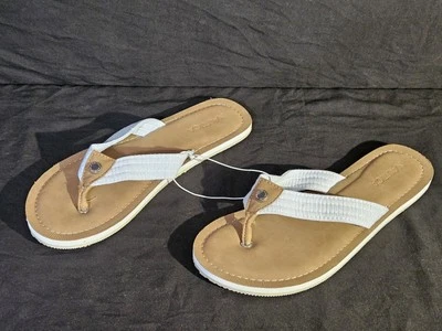 Sandalias Nautica Mujer 10 Informales Cómodas Tanga Chanclas Tela Azul Foto 1 de 4