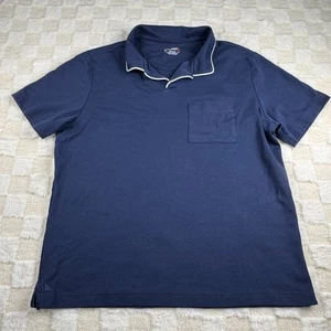 UNTUCKit Women's Navy Blue Polo Shirt Size Medium with White Trim - Picture 1 of 11