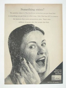 Vintage Dial Soap Ad 1950s Womans Face Advertising Print Shower - Picture 1 of 2