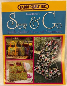 Vintage Sew & Go schnell gesteppte Tragetaschen & Organizer Muster Fon's & Porter's  - Bild 1 von 1