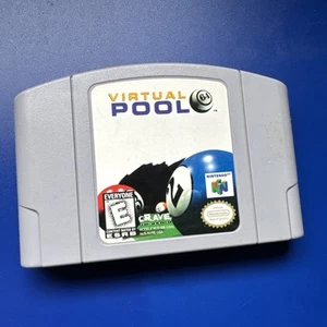 Virtual Pool 64 Nintendo 64 N64 Cartridge Tested Cleaned Working - Bild 1 von 3