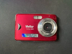 Vivitar Digital Camera Vivicam 8025 8.1MP Red w/ Battery - NO CHARGER - Picture 1 of 8