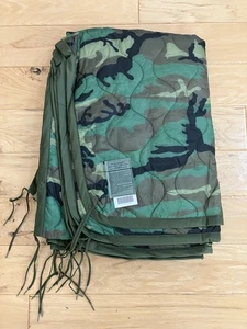 USGI M81 Woodland Military Poncho Liner WOOBIE Army USMC Blanket - NEW - Picture 1 of 3