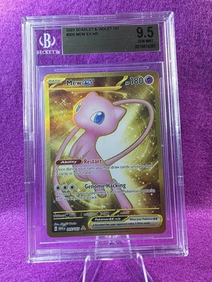 2023 Pokemon 🧬 SV 151 Mew ex #205 BGS 9.5 GEM MINT ✨ - Image 1 of 2