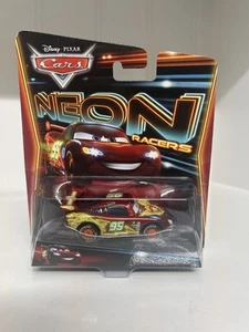 DISNEY PIXAR CARS NEON RACERS LIGHTNING MCQUEEN - Picture 1 of 5