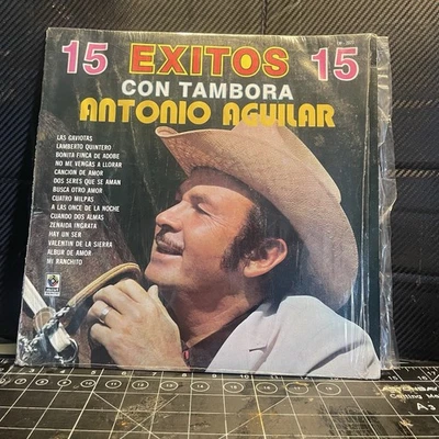 ANTONIO AGUILAR / 15 Exitos BANDA  /  LP Vinyl Record 33rpm Mexico Import - Image 1 of 4