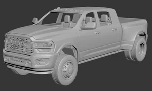 1:25 Scale 3D Printed Ram 3500 Mega Cab Dually - Picture 1 of 4