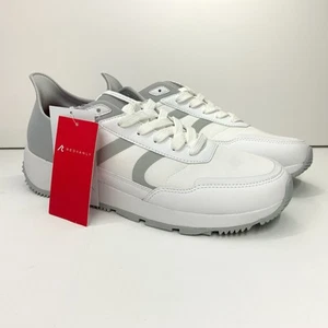 NUOVE scarpe da golf Redvanly da uomo 11,5 Challenger senza punte bianco grigio sneakers - Foto 1 di 7