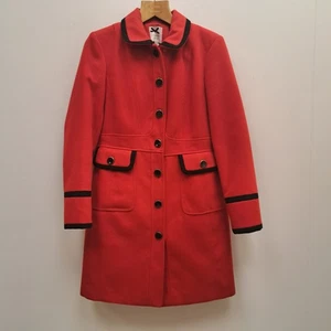 Ruby And Ted With Love Red Collared Smart Coat Size UK 12 Polyester - Picture 1 of 4
