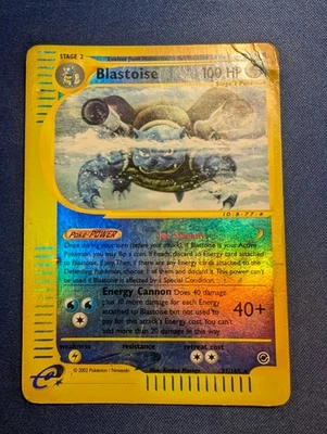 Blastoise 037/165 Expedition Base Set Reverse Holo Moderate to Heavy Play - Image 1 of 4
