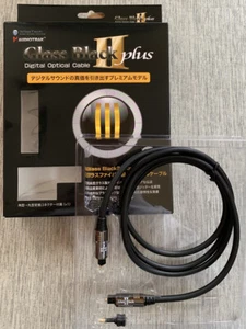 AUDIOTRAK Glass Black 2 Plus Digital OPTICAL Cable Fiberglass 3.0m 384kHz Japan - Picture 1 of 12