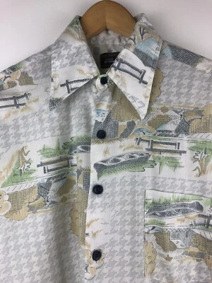 Camisa de pijama de colección para hombre talla 15-15,5 JCPenney cuello punta camisa abotonada Foto 1 de 4