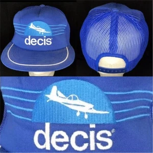 Vtg Decis Insecticide Mesh Trucker Snapback Hat Bayer Insecticide Farm Logo Cap - Picture 1 of 11