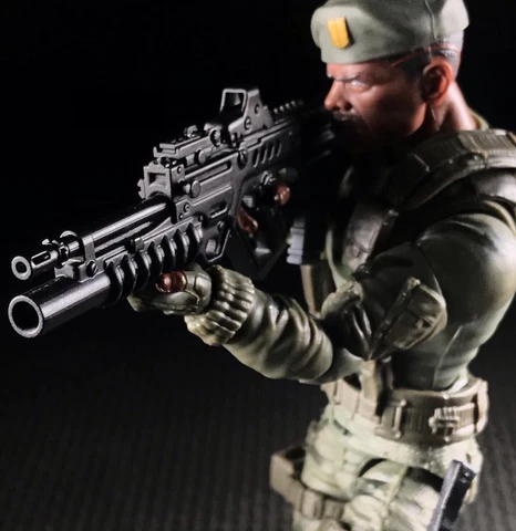 1:12 Tavor w/ Launcher For G.I. Joe Classified Stalker Mezco 6” Weapons 260BK Cover