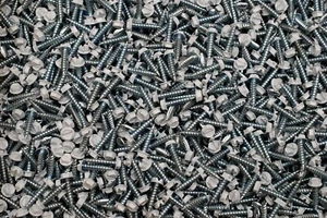 (750) White Painted Zip Screws 8 x 3/4 Self-Piercing Hex Washer Sheet Metal - Picture 1 of 1