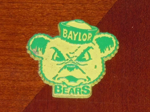 BAYLOR BEARS Vintage Old NCAA RUBBER SWC BIG 12 FRIDGE MAGNET Standings Board Cover