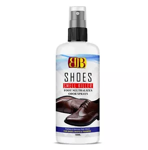 SHOE SMELL REMOVER FOR BOOTS,SHOES & TRAINEES,100% KILLS BACTERIA 100ML SPRAY UK - Picture 1 of 1