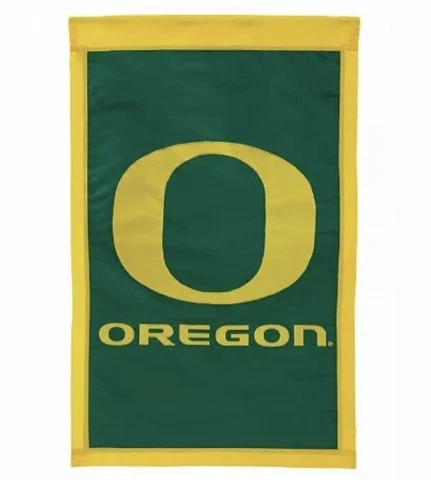 Oregon Ducks 28x44 Double (2) Sided Applique Banner Flag FREE US SHIPPING New Cover