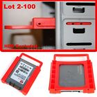 Lot 2.5" to 3.5" SSD HDD Hard Disk Drive Plastic Adapter Mount Holder For PC