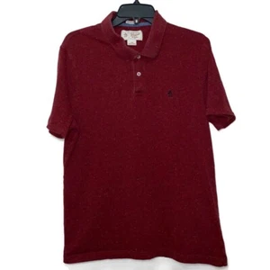 An Original Penguin Mens Slim Fit Polo Red Solid Size Large - Picture 1 of 7