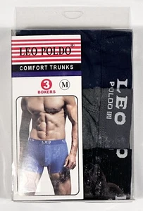Paquete de 3 calzoncillos boxer medianos Leo Poldo Comfort - Imagen 1 de 2
