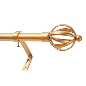 Curtain Rods for Windows 48 to 84 Inches Adjustable Decorative 3/4 Inch Diame... - Picture 1 of 5