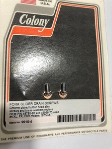 Tornillos de drenaje deslizantes horquilla XL FXR 1973-UP 45790-80 45996-73 - Imagen 1 de 1