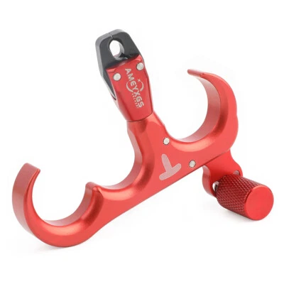 Compound Bow Release Aids Trigger 3 Finger Grip Thumb Caliper Archery Hunting - Image 1 of 4