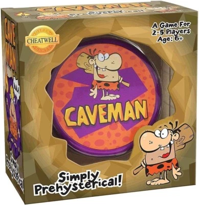 Cheatwell Games Cavernícola Redonda Lata Niños Juego de Cartas Palabras Foto 1 de 4