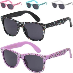 GIRLS UNICORN CHILDRENS SUNGLASSES KIDS BOYS DESIGNER RETRO VINTAGE UV400 - Picture 1 of 6