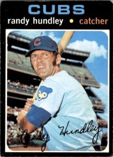 1971 TOPPS RANDY HUNDLEY CHICAGO CUBS #592 EX-EXMT