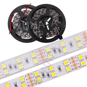 Double Row Led strip 5050 SMD 5m 600 led flexible rope tape ribbon light 12V 24V - Picture 1 of 12