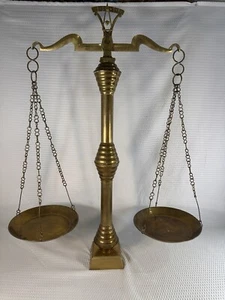 Waage Balkenwaage Messing Apotheker - Bild 1 von 17