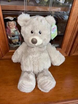 Spark Create Imagine 15" Oso Peluche Gris Sonido Sonajero Nuevo con Etiquetas Foto 1 de 4