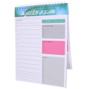 Schedule Planning Note Book Travel Work Daily Planner Notebook to Do Notepad - Picture 1 of 12