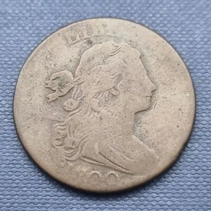 1800 Draped Bust Large Cent 1c Circulated VG + #51279 - Picture 1 of 2