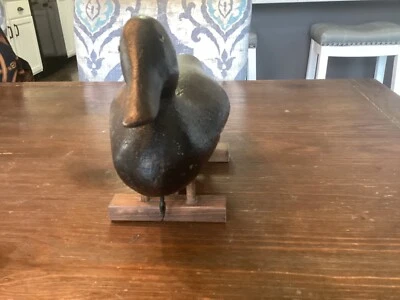 señuelo de gallina con respaldo de lona albañil posible 1920 Foto 1 de 4