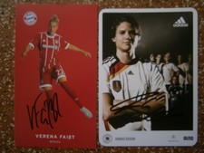 Women's football - picture autographs - Verena Schweers + Annike Krahn - Bavaria Munich