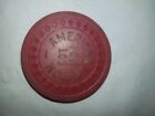 Vintage Collectible Clay Poker Chip. American legion. Card Guard