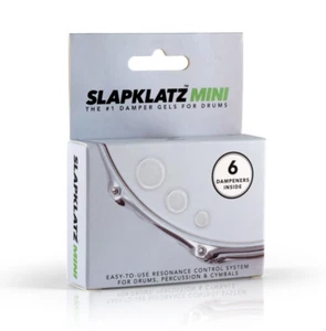 Geles amortiguadores de tambor SlapKlatz, transparentes - MINI PACK - Imagen 1 de 4