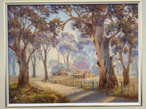 JOHN BRADLEY Oil Painting ~NOT PRINT~ Australian Bush Lanscape 50x38cm - Picture 1 of 5