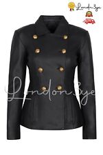 Women Real Leather Military Jacket Women Black Lambskin Army Style Jackets