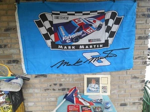 VINTAGE MARK MARTIN #6 NASCAR INSTANT COLLECTION. FLAG, HELMET, PHOTO, POSTCARDS - Picture 1 of 24